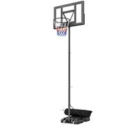 SPORTNOW Canestro da Basket Portatile, Altezza Regolabile 1.3-3m