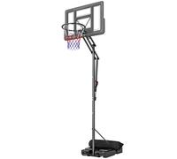 SPORTNOW Canestro da Basket Portatile con Ruote, 2.35-3.05m