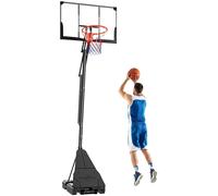 SPORTNOW Canestro da Basket Regolabile con Base Riempibile, 245-305 cm