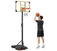 SPORTNOW Canestro Basket per Adulti con Altezza Regolabile e Ruote