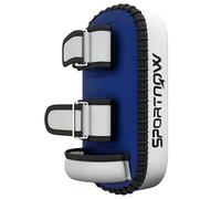 SPORTNOW Colpitore Boxe Imbottito per Braccio, Pao Muay Thai in PU e EPE con Cinghie e Maniglia, 38x20x18 cm, Blu