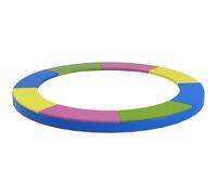 SPORTNOW Copertura Tappeto Elastico Ø305x30 cm Pieghevole e Portatile, in Plastica, PE e Schiuma, Multicolore Aosom