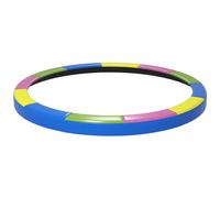 SPORTNOW Copertura Tappeto Elastico Ø366x30 cm Pieghevole e Portatile, in Plastica, PE e Schiuma, Multicolore Aosom