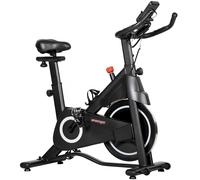 SPORTNOW Cyclette, Bici da Esercizio, Resistenza Magnetica Regolabile, Display LCD, Sedile Confortevole, 108x51x116cm, Bianco Aosom Italy