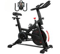 SPORTNOW Cyclette da Casa con Resistenza Magnetica, 120 kg, Nero