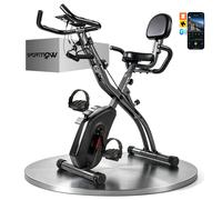 SPORTNOW Cyclette da Casa Pieghevole 3 in 1 con App Bluetooth, Cyclette da Camer