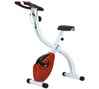 SPORTNOW Cyclette da Casa Pieghevole a 8 Resistenze in Acciaio Rosso