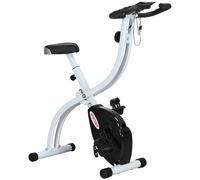 SPORTNOW Cyclette da Casa Pieghevole a 8 Resistenze in Acciaio Rosso