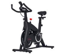 SPORTNOW Cyclette Magnetica con Volano 10 kg, Manubrio e Sedile Regolabili Nero