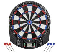 SPORTNOW Freccette elettroniche Freccette con display LCD 6 freccette morbide 18 giochi 159 varianti Macchina per freccette Set di freccette Per un massimo di 8 giocatori