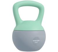 SPORTNOW Kettlebell 6 kg Soft Kettlebell con riempimento di sabbia in metallo e impugnatura antiscivolo per l'allenamento domestico di bodybuilding Verde e Grigio Centro Fitness