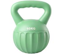 SPORTNOW Kettlebell riempito di sabbia per principianti 10kg Verde
