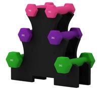 SPORTNOW Set 6 Manubri Fitness con Supporto