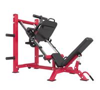 SPORTNOW Macchina Leg Press con Blocco per Piedi, Macchina Leg Extension Squat con Angolo Regolabile, Portadischi, Ruote, Carico 455 kg, Struttura Acciaio, per Allenamento Gambe Palestra Domestica