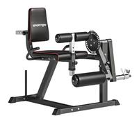 SPORTNOW Calf Machine Seduto con Schienale e Cuscinetti Regolabili Grigio e Nero