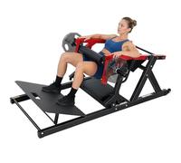 SPORTNOW Macchina Hip Thrust, Macchina per Glutei con Porta Pesi, Pedana Regolabile, Cuscini, Trainer per Glutei Multifunzione con Ruote, Capacità 270 kg, Allenamento Gluteo Addominali Casa Palestra
