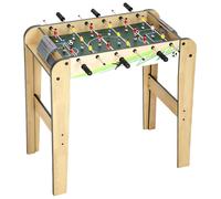 SPORTNOW Mini Calcio Balilla, 18 Giocatori 2 Palline 75x66x75cm Naturale