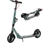 SPORTNOW Monopattino Pieghevole con Doppio Freno, Ruote 200 mm, Argento