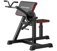 SPORTNOW Panca Curl Bicipiti con Gomiti e Seduta Regolabili e Supporto per Pesi