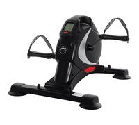 SPORTNOW pedal trainer mini cyclette silenziosa con 8 livelli di resistenza magnetica display LCD allenamento gambe portatile con tappetino antiscivolo allenamento braccia e gambe senior pedal trainer