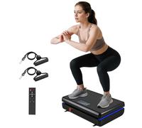SPORTNOW Pedana Vibrante 120 Livelli e 5 Programmi, Nero