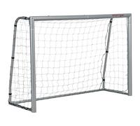 SPORTNOW Porta da Calcio per Giardino con Picchetti 240x85x160 cm Grigia