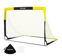 SPORTNOW Porta da Calcio Pop-Up Portatile Pieghevole con Borsa Giallo