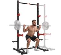 SPORTNOW Power Cage Squat con Barra Trazioni, Larghezza Regolabile, 500 kg