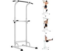 SPORTNOW Power Tower per Dip e Trazioni Altezza Regolabile 176.5-227cm