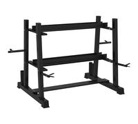 SPORTNOW Rastrelliera per Manubri Supporto Bilanciere 131x75x80 cm Nero