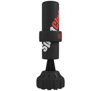 SPORTNOW Sacco da Boxe da Terra con Bersaglio con Base Riempibile Nero | Sacco da Boxe Autoportante Professionale, Ventose