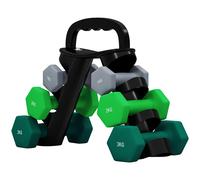 SPORTNOW Set di 6 Manubri con Rack di Supporto