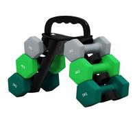 SPORTNOW Set di 6 Manubri con Rack di Supporto