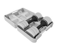 SPORTNOW Set di manubri regolabili con 4 pesi staccabili da 1,5 kg e scatola portaoggetti, per uomini e donne, allenamento in palestra a casa, 10 kg x 2