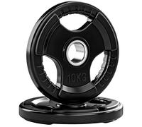 SPORTNOW Set Dischi Palestra Olimpici da 2x10 kg, Foro Ø50 mm, Nero
