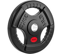 SPORTNOW Set Dischi Pesi con 3 Impugnature e Foro 5cm Acciaio e Plastica