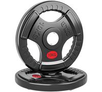 SPORTNOW Set Dischi Pesi con 3 Impugnature e Foro 5cm Acciaio e Plastica