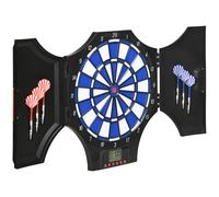 SPORTNOW Tabellone Freccette Elettronico in Plastica Nera con 6 Freccette