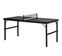 SPORTNOW Tavolo da Ping Pong Pieghevole in Alluminio e MDF 152x76x72 cm Nero