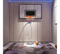 SPORTNOW Wall basket board per bambini e adulti 113x61x73 cm nero