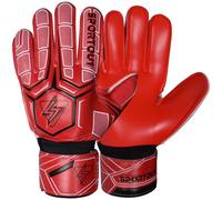 Sportout Guanti da portiere con protezione per le dita, guanti da portiere da uomo, 4 mm, in lattice, per bambini, adulti, adolescenti