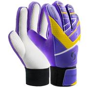 Sportout guanti da portiere per bambini,ragazzi e ragazze, guanti da allenamento con doppia protezione per il polso e materiale antiscivolo in lattice resistente allusura