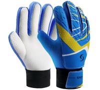 Sportout guanti da portiere per bambini,ragazzi e ragazze, guanti da allenamento con doppia protezione per il polso e materiale antiscivolo in lattice resistente allusura