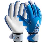 Sportout guanti da portiere per bambini,ragazzi e ragazze, guanti da allenamento con doppia protezione per il polso e materiale antiscivolo in lattice resistente allusura