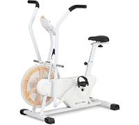 SportPlus Air Bike professionale Air Bike con resistenza all'aria, cyclette per casa, compatibile con app, cyclette per HIIT, smart computer, portata fino a 135 kg, colore: bianco