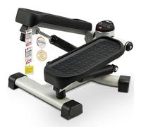 SportPlus Mini stepper 2-in-1 con tecnologia di commutazione brevettata, stepper oscillante e stepper up-and-down in un'unica unità, fino a 100 kg, cilindro idraulico senza usura