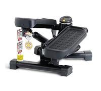SportPlus - Mini stepper 2 in 1 con tecnologia di commutazione brevettata, stepper oscillante e stepper su e giù in un unico dispositivo, fino a 100 kg, cilindro idraulico senza usura