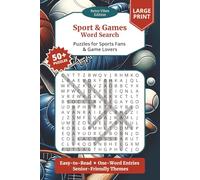 Sports and Games Word Search: Easy to Read Puzzle Book for Seniors, Boomers about Classic Games, Sport Activities, Outdoors Fun and More | 6x9 inches, ... for Holidays, Birthdays and Memory Support