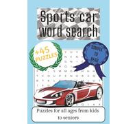 Sports car Word Search Puzzle Book: Word Searches with Easy to Read about Cars, Automotive, Car parts and more