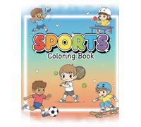 SPORTS COLORING BOOK: livro para colorir de esportes